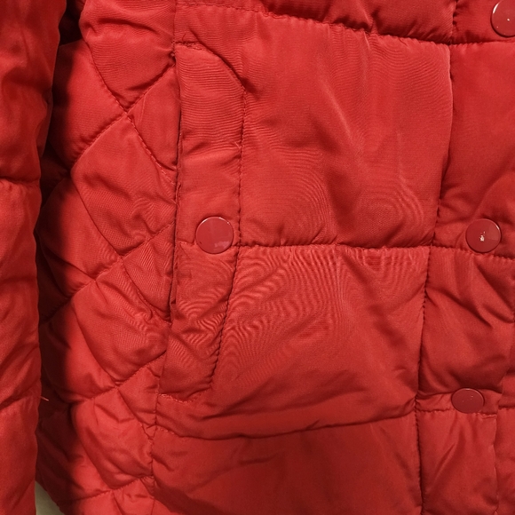 St. John's Bay Water Resistant Red Puffer Jacket With Attached Hood Size XL - Picture 8 of 9